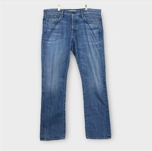 Burberry Brit Straight Leg Jeans Mens W36xL32 Blue Denim Medium Wash Designer